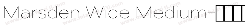Marsden Wide Medium字体转换